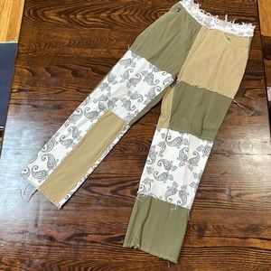 Patchwork Bandana Jeans